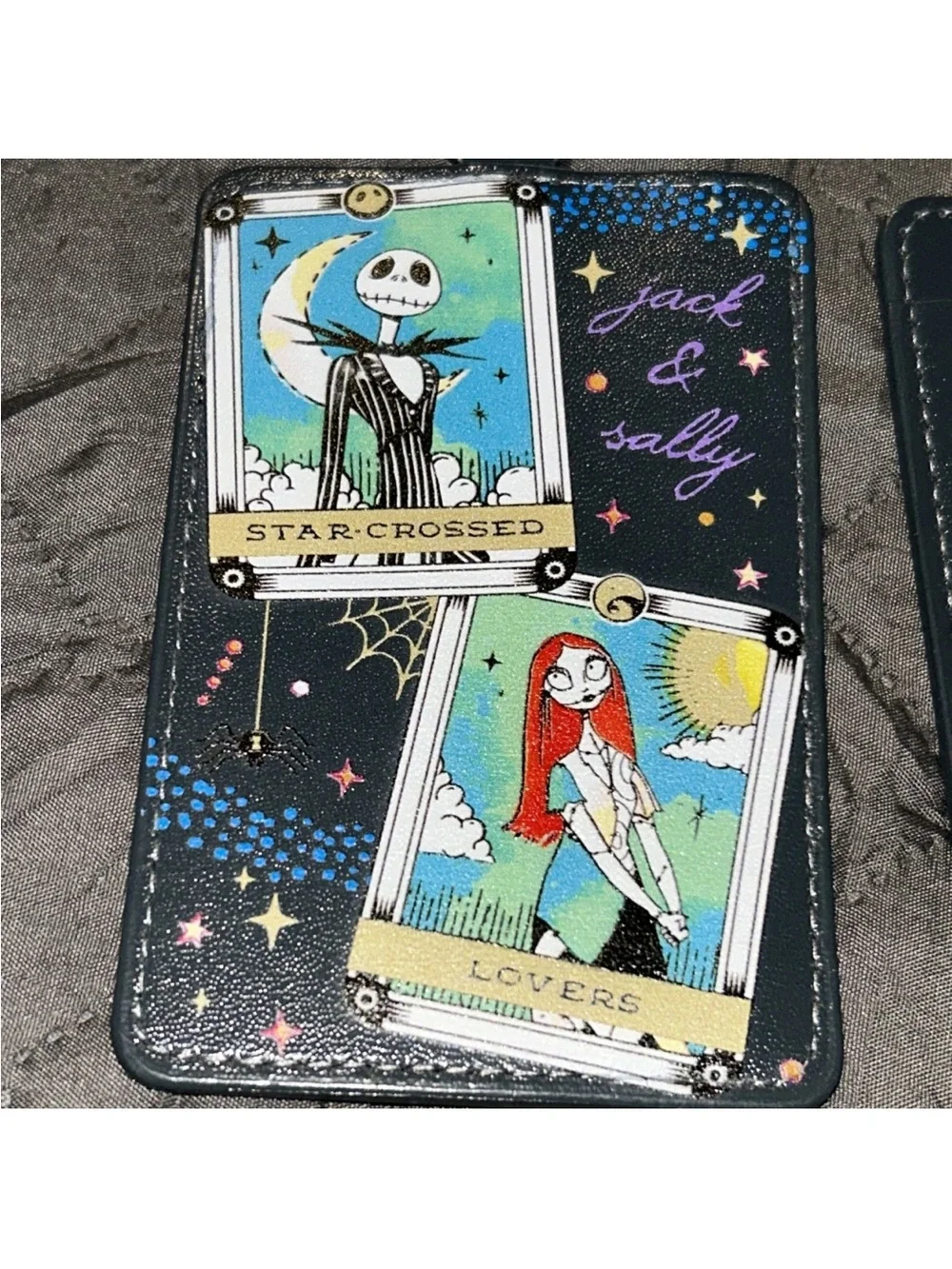 Disney Jack & Sally Retractable Badge - ID Holder and in Black